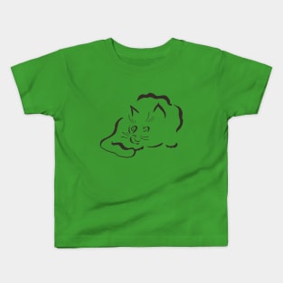 funny kitten Kids T-Shirt